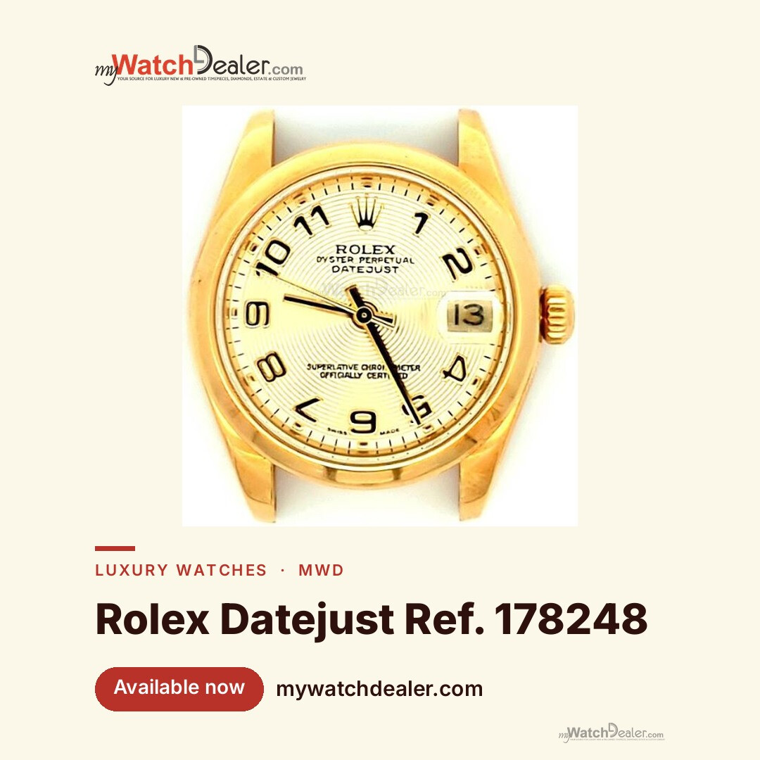 Rolex Datejust 31 Yellow Gold Smooth Bezel, Ref. 178248