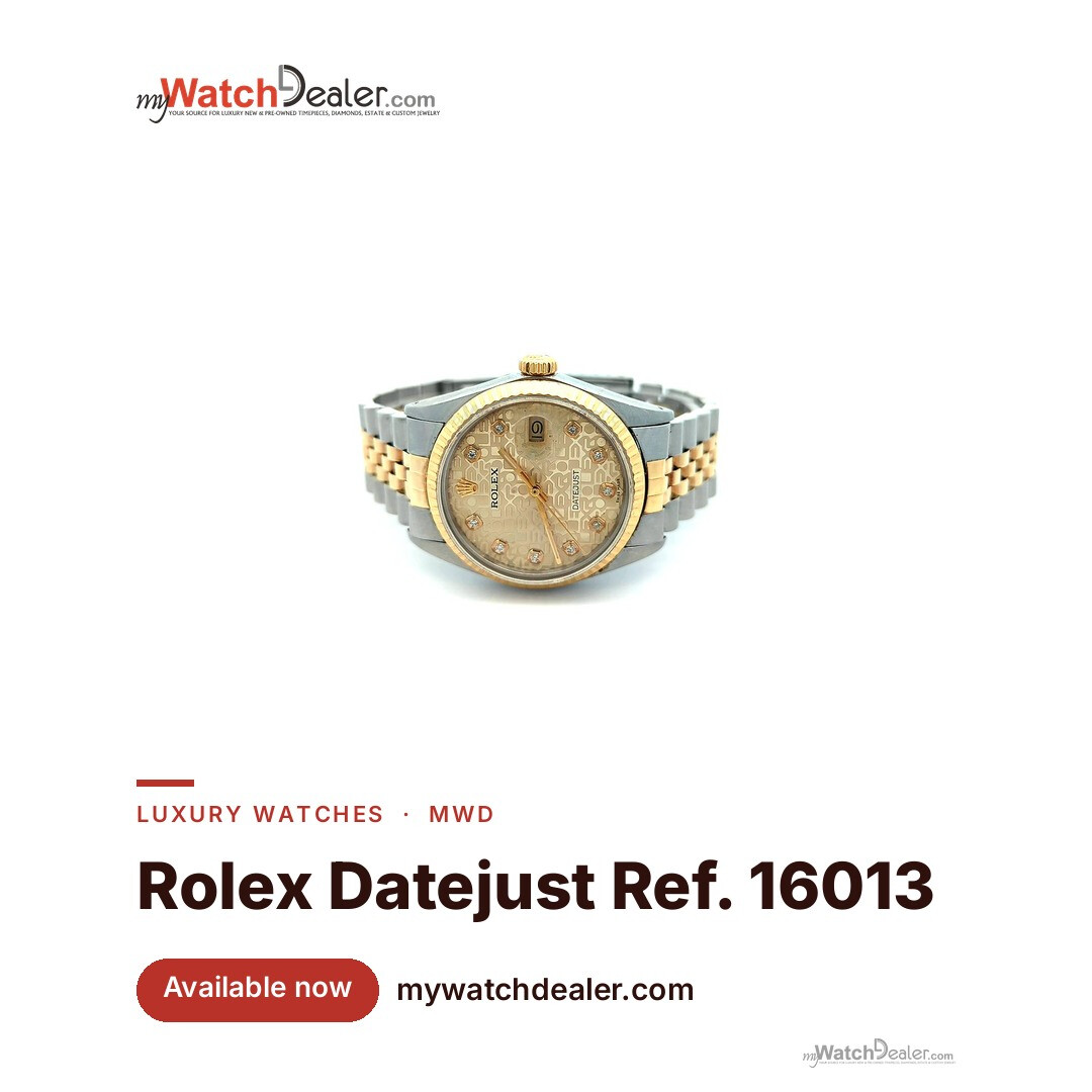 Rolex Datejust 36 Ref. 16013 Steel & Gold, Champagne Diamond Dial