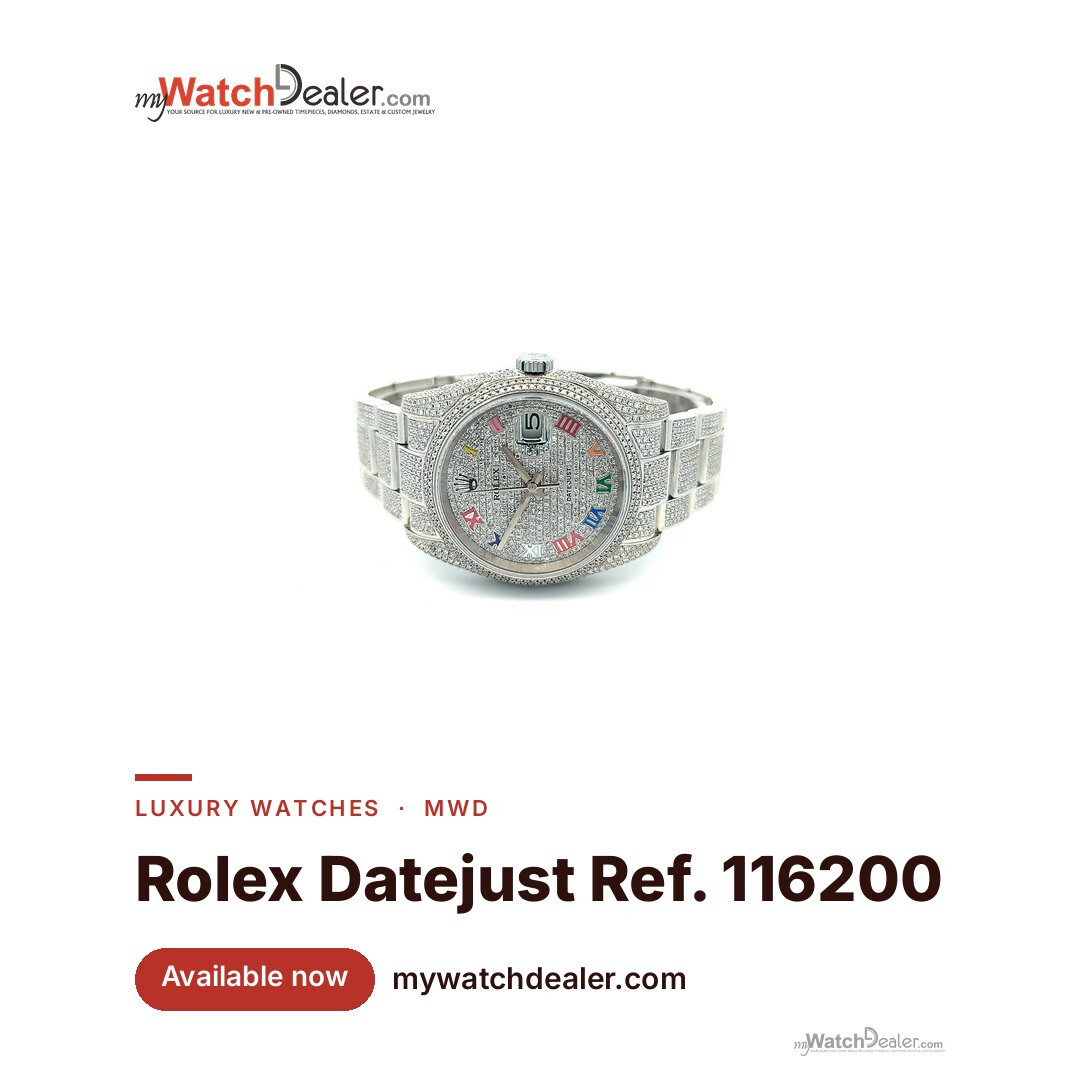 Rolex Datejust 36 Ref. 116200 Custom Iced Out Steel