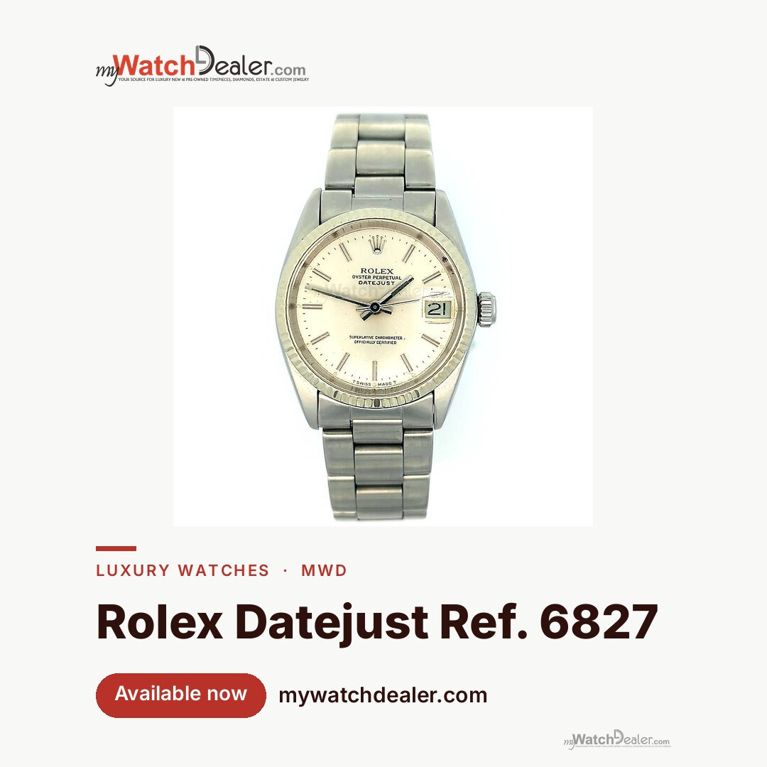 Rolex Datejust 31 Ref. 6827 Steel & White Gold Fluted, 1977