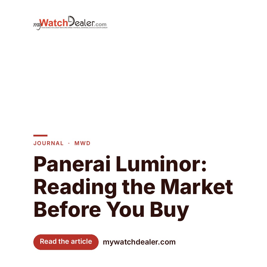 Panerai Luminor: Reading the Market Before You Buy