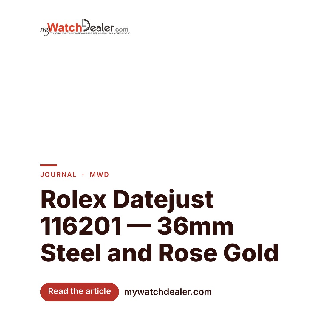 Rolex Datejust 116201 — 36mm Steel and Rose Gold