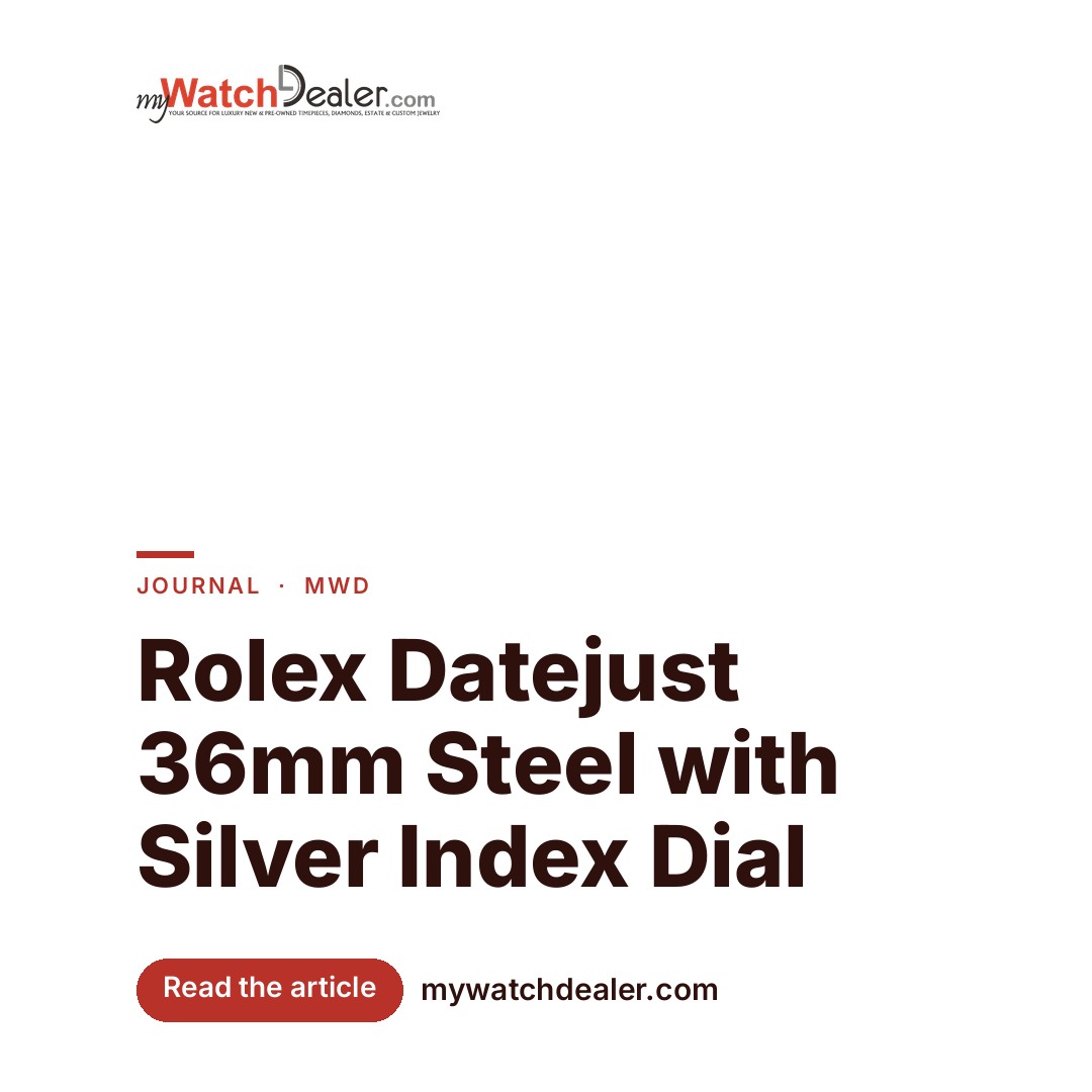 Rolex Datejust 36mm Steel with Silver Index Dial