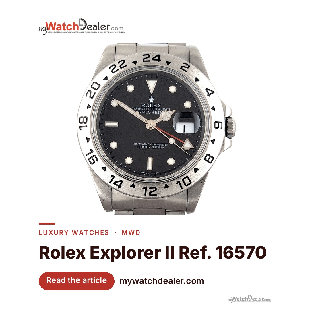 Rolex Explorer II 16570 in Steel, With Papers
