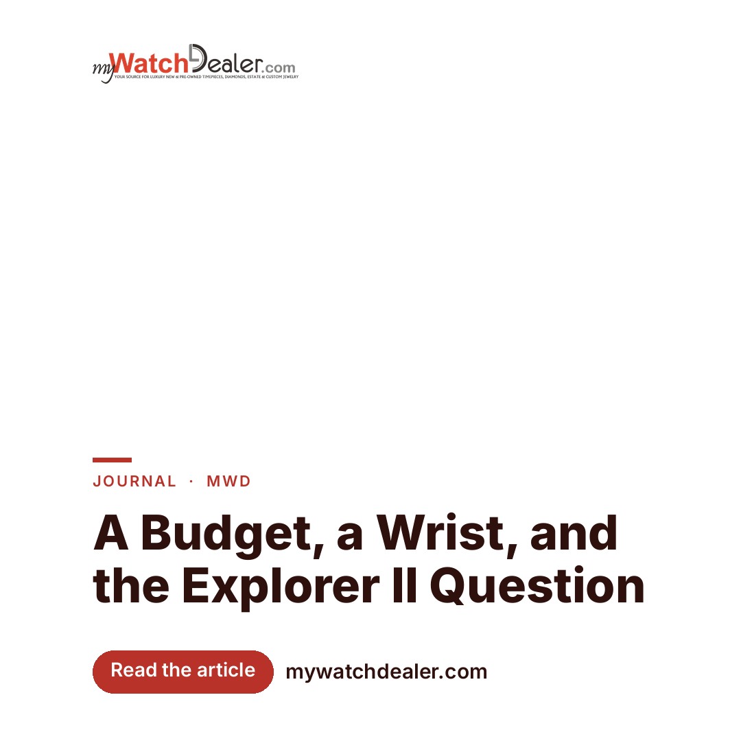 A Budget, a Wrist, and the Explorer II Question