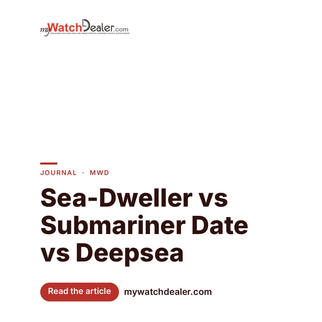 Sea-Dweller vs Submariner Date vs Deepsea
