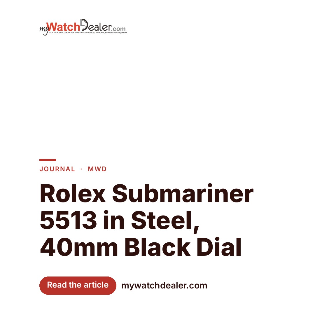 Rolex Submariner 5513 in Steel, 40mm Black Dial