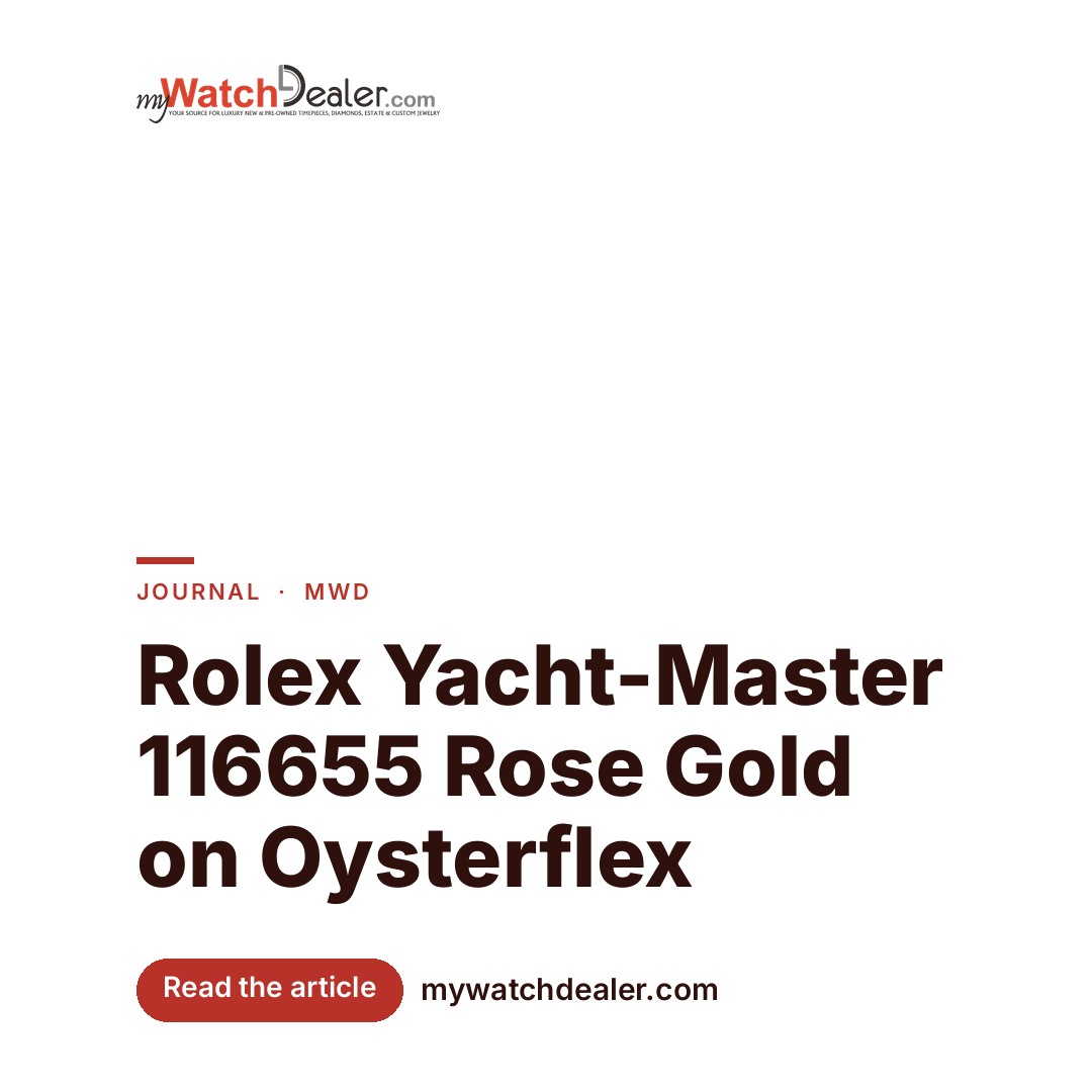 Rolex Yacht-Master 116655 Rose Gold on Oysterflex