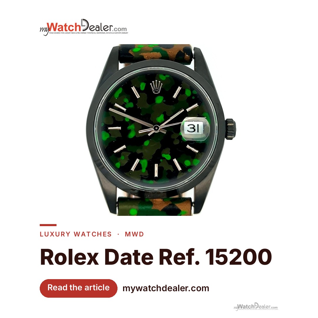 The Customized Rolex Date 15200 in PVD and Camo