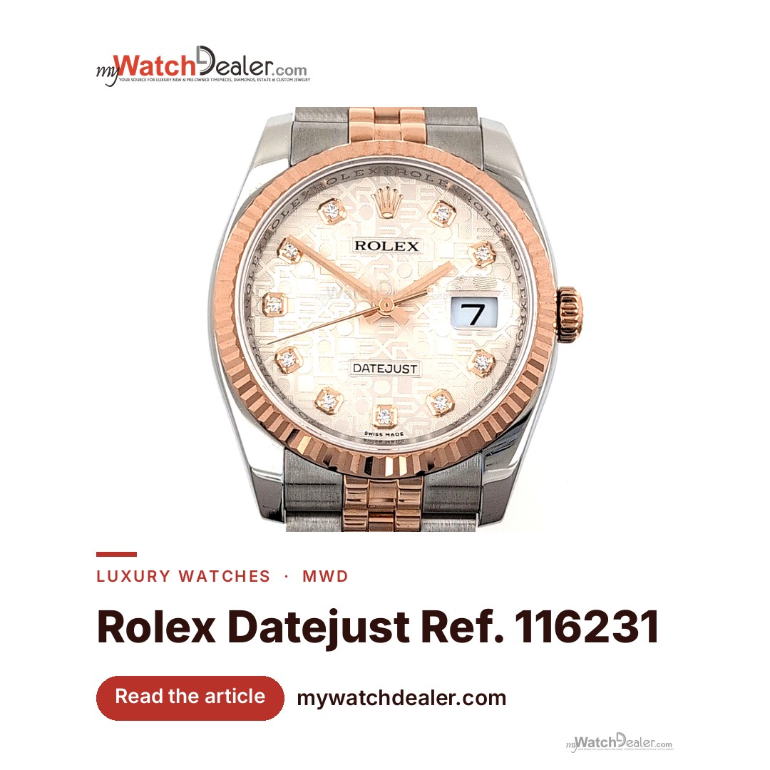 Rolex Datejust 36 Two-Tone Rose Gold — Ref. 116231