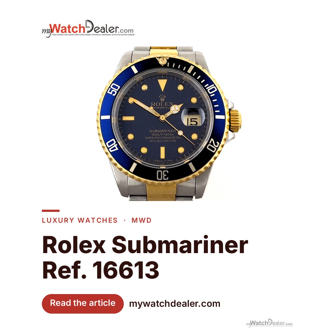 Rolex Submariner 16613 Steel and Gold — Blue Dial, 1991