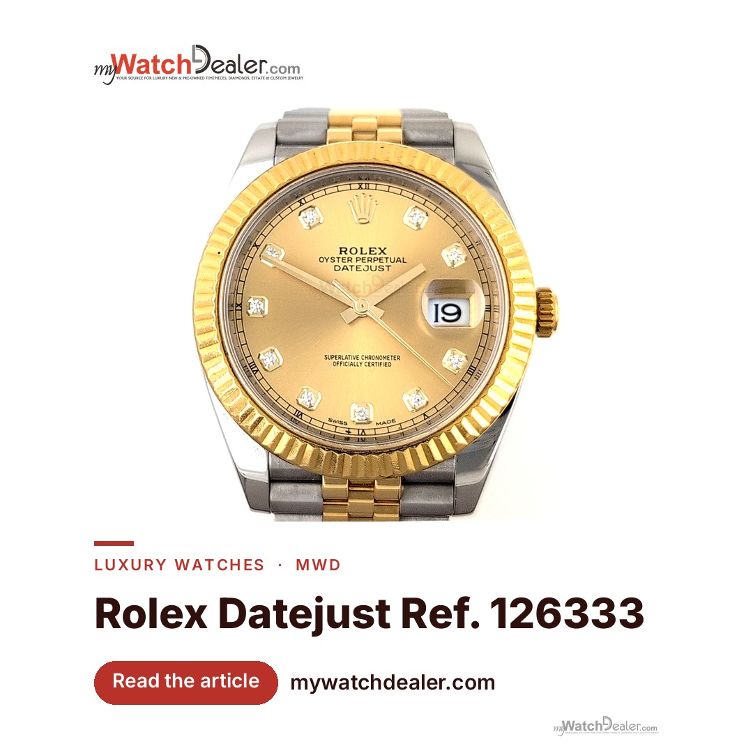 Rolex Datejust 40 Two-Tone Yellow Gold — Reference 126333