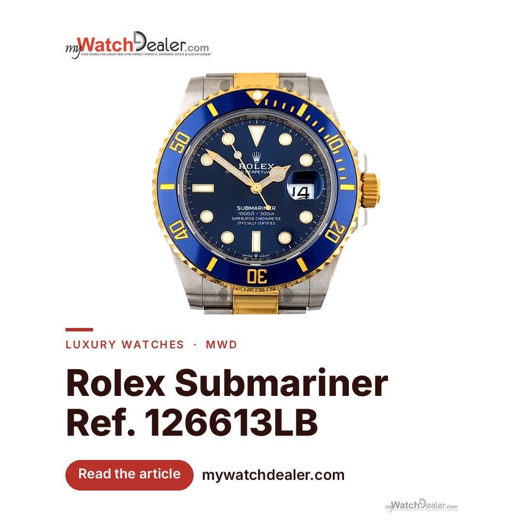 Rolex Submariner 126613LB Two-Tone 41mm Blue Dial, 2021 Like New
