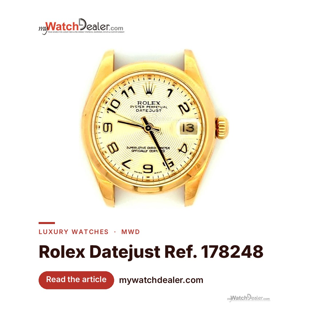 Rolex Datejust 31 Yellow Gold Smooth Bezel, Ref. 178248