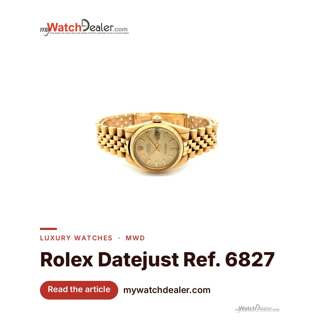 Rolex Datejust Ref. 6827 Midsize Yellow Gold, Champagne Dial