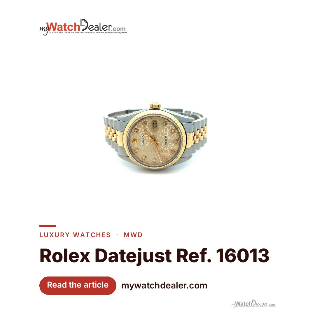 Rolex Datejust 36 Ref. 16013 Steel & Gold, Champagne Diamond Dial