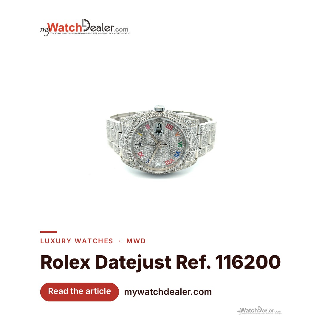 Rolex Datejust 36 Ref. 116200 Custom Iced Out Steel