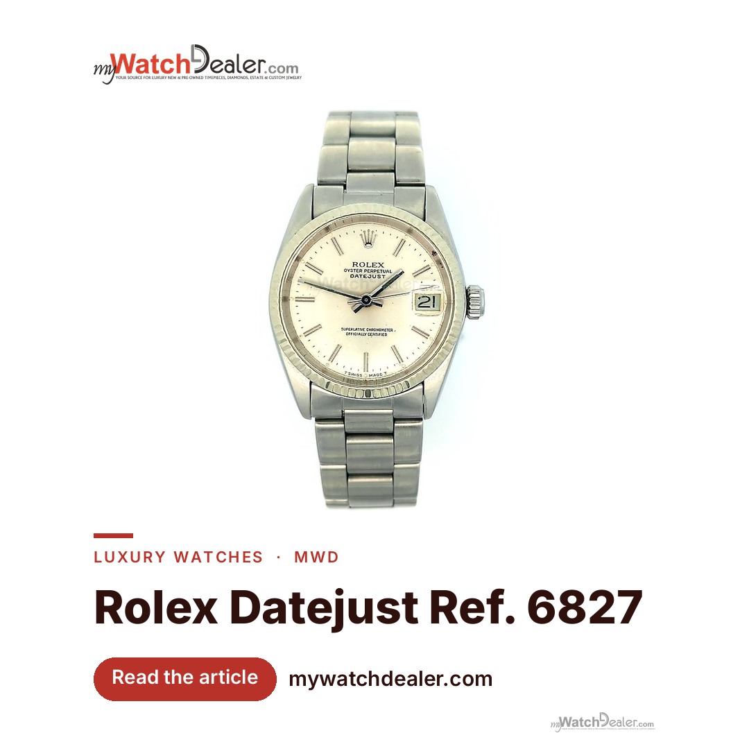 Rolex Datejust 31 Ref. 6827 Steel & White Gold Fluted, 1977