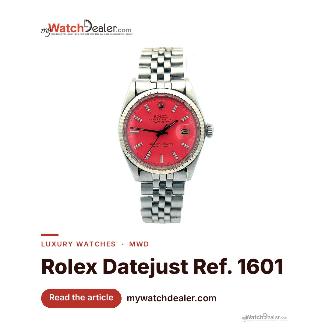 Rolex Datejust 36 Ref. 1601 Steel — 1967 Coral Custom Dial