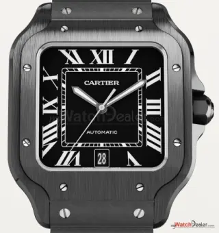 Cartier Santos de Cartier 39.8 Black Steel and ADLC