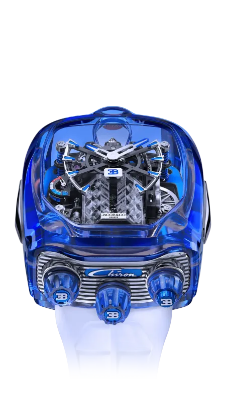 Jacob & Co Bugatti Chiron Tourbillon Sapphire Crystal BU210.80.AH.UA.B
