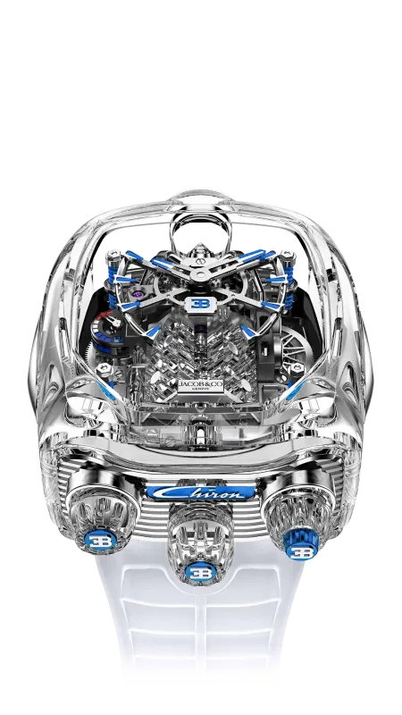Jacob & Co Bugatti Chiron Tourbillon Sapphire Crystal BU210.80.AA.AA.B