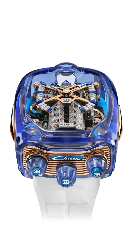 Jacob & Co Bugatti Chiron Tourbillon Sapphire Crystal BU210.80.AM.UB.B