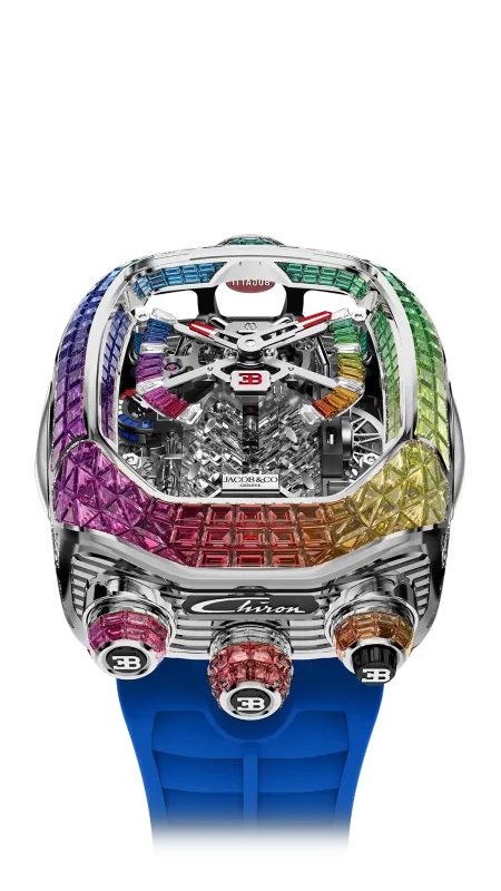 Jacob & Co Bugatti Chiron Tourbillon Baguette BU800.30.AD.UC.A