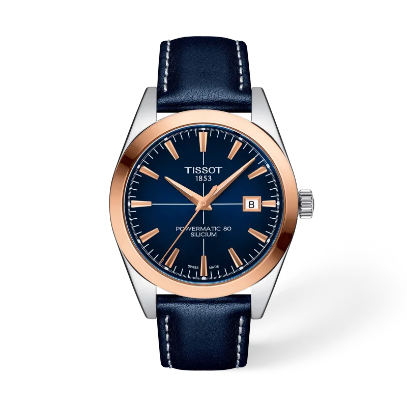 Tissot Gentleman Gold bezel T9274074604100