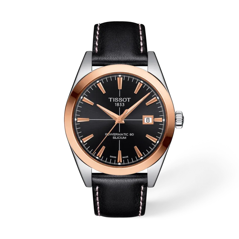 Tissot Gentleman Gold bezel T9274074605100