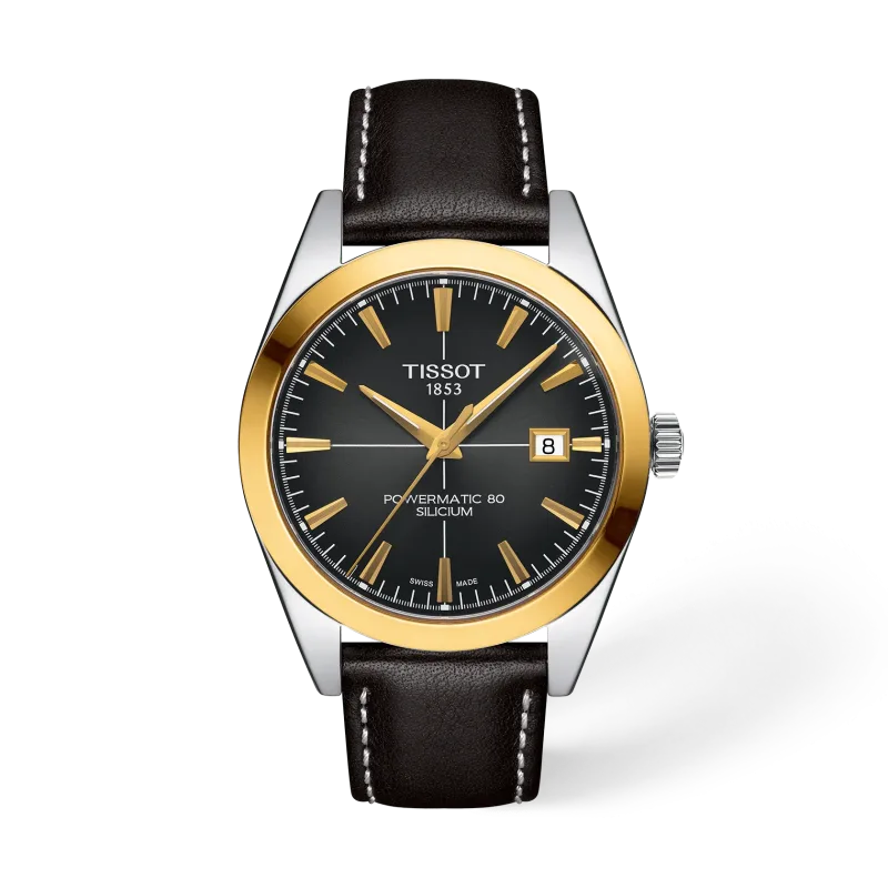 Tissot Gentleman Gold Bezel T9274074606101
