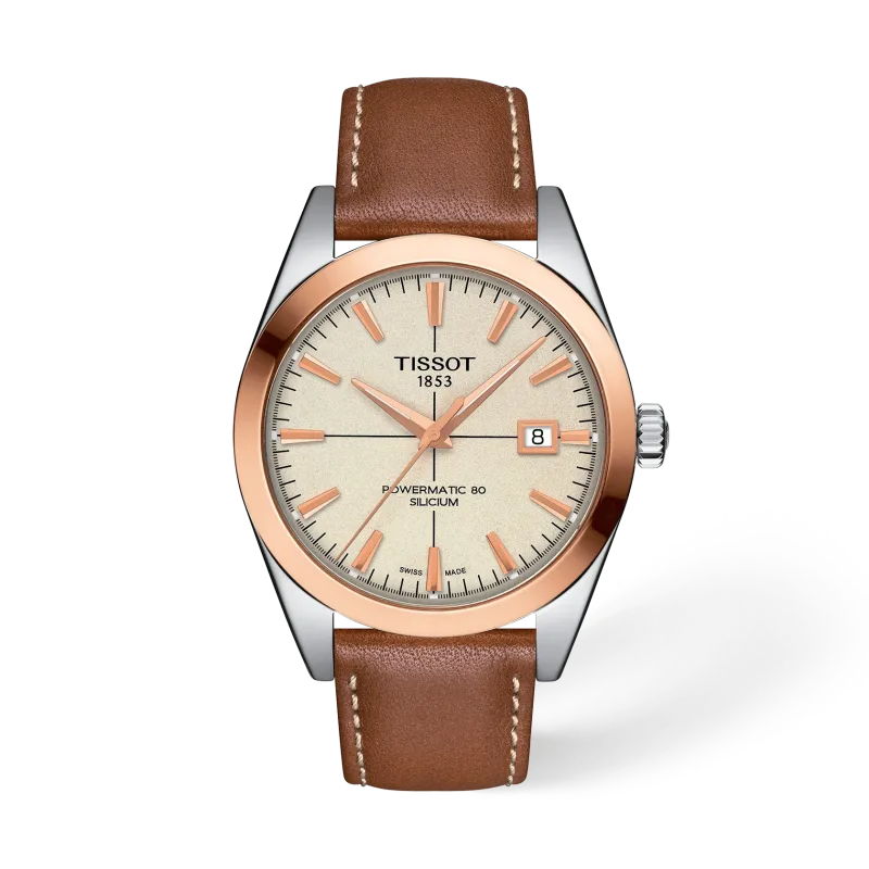 Tissot Gentleman Gold bezel T9274074626100