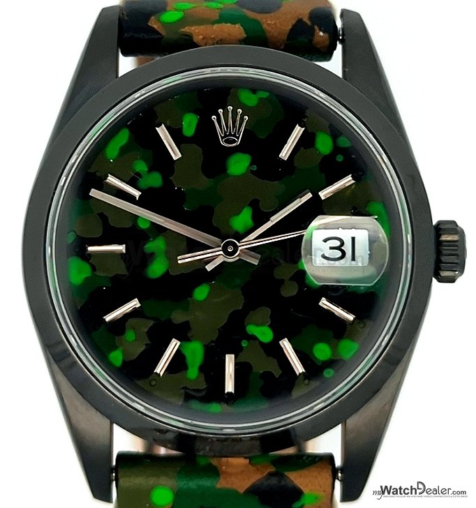 The Customized Rolex Date 15200 in PVD and Camo