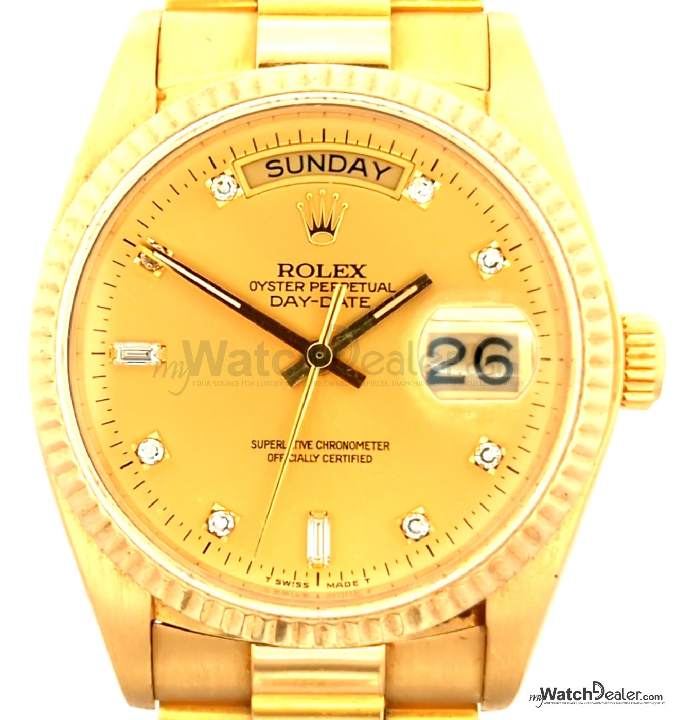 Rolex Day-Date 18038: 36mm Gold That Fits a Smaller Wrist