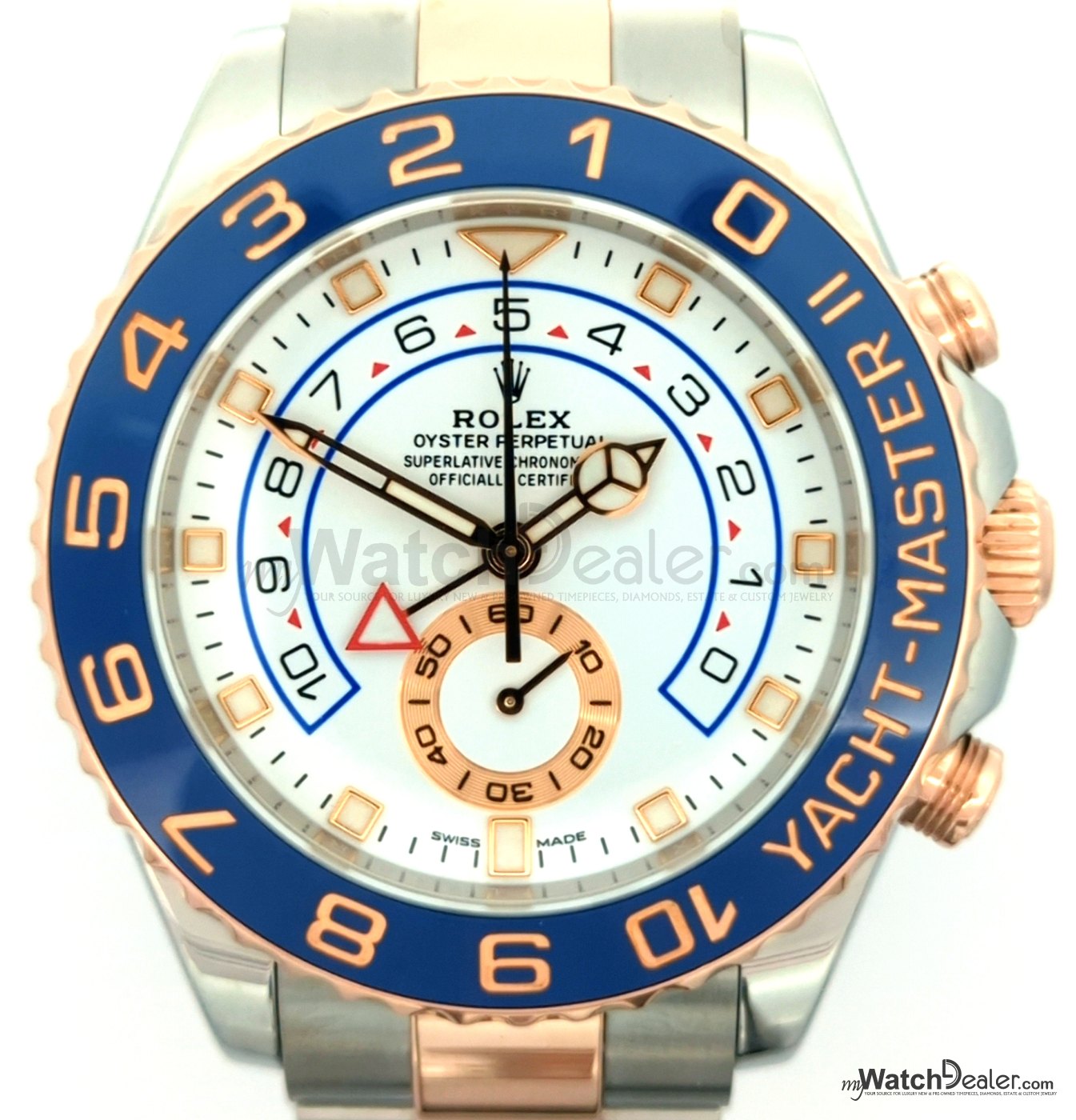 Yacht-Master II 116681: Where the Steel-and-Everose Sits