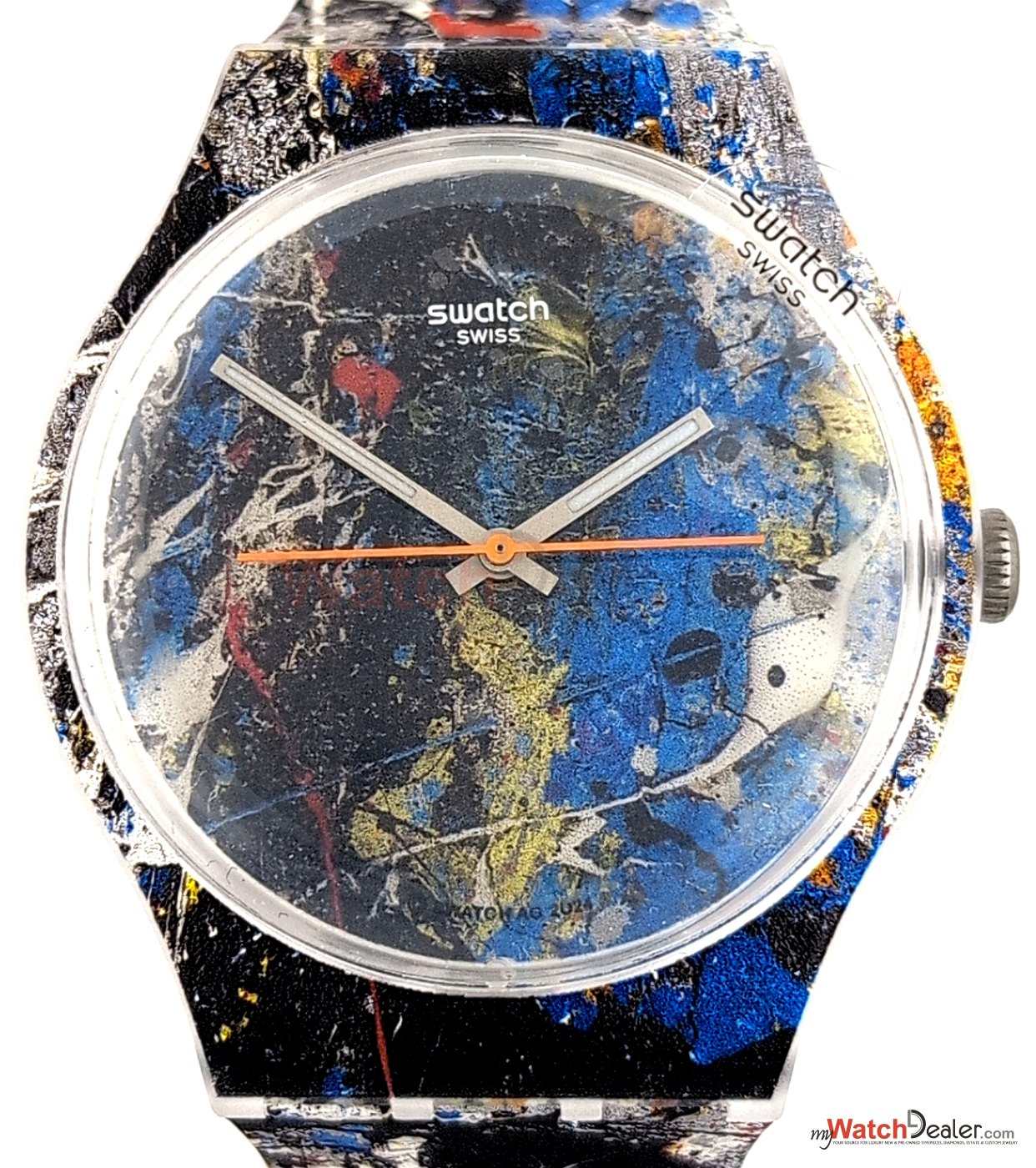 Pollock's Alchemy by Swatch X Guggenheim on a Smaller Wrist